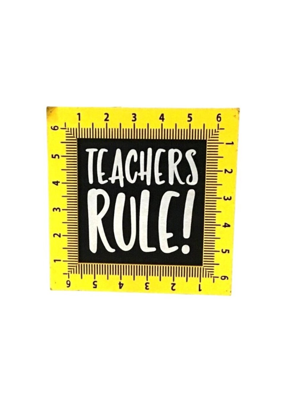 Teachers Rule Desk Decor With Gift Card Holder